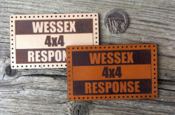 Wessex 4 x 4 Leather Badge